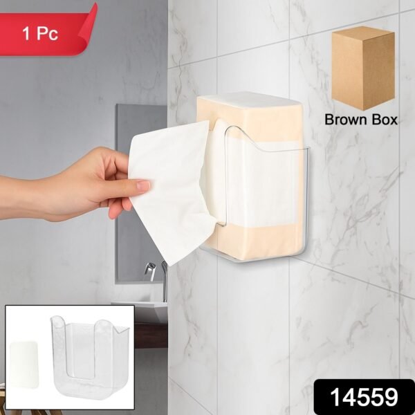 Tissue Dispenser Holder – Self-Adhesive Wall-Mounted Design