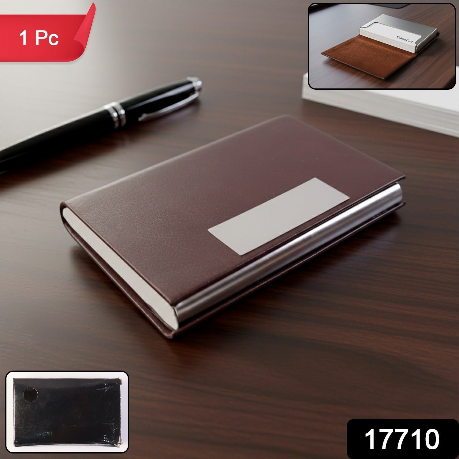 Premium Executive Business Card Holder – Magnetic Secure Closure