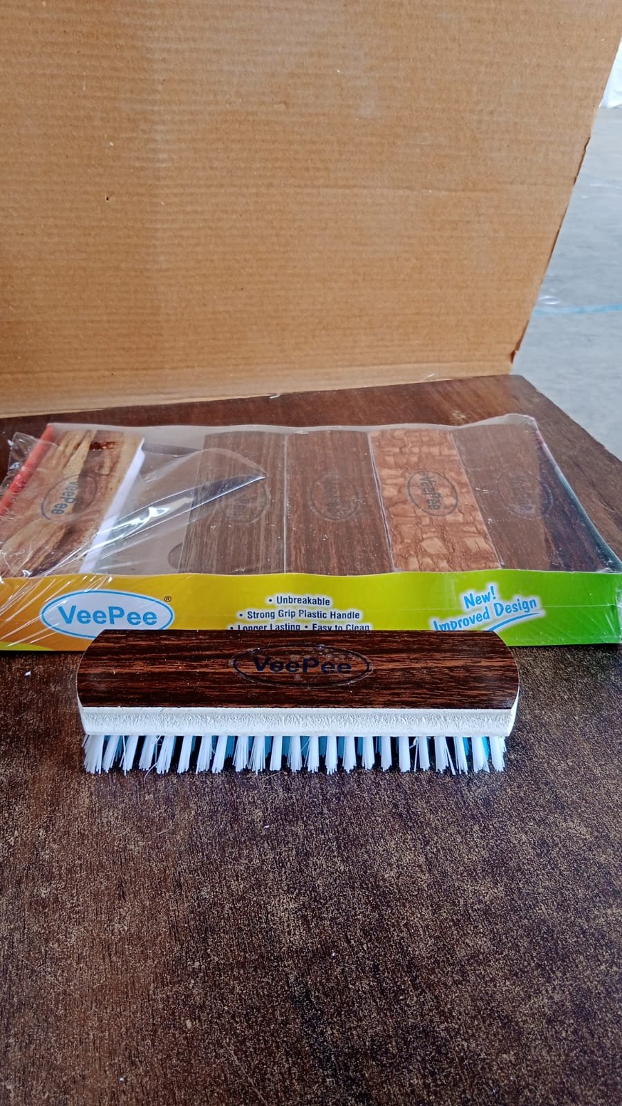 Cloth Washing Scrub Brush Set – Heavy-Duty Nylon Bristles with Wooden Handles