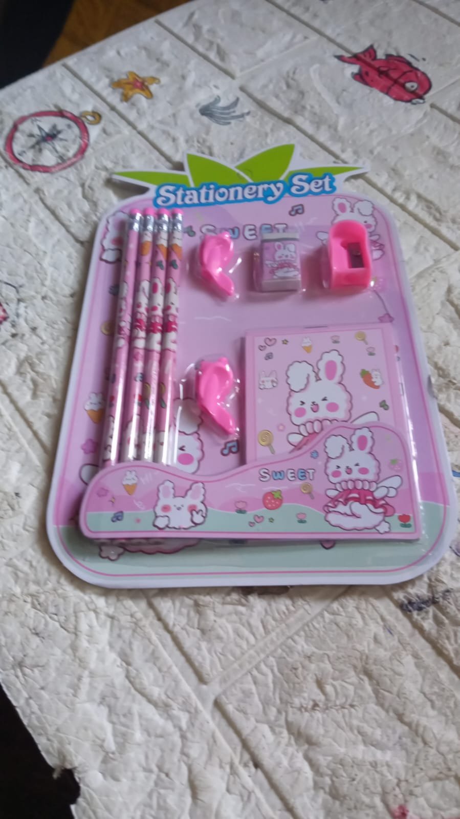 Kids' Stationery Kit – 9 Pc Set, Wooden Pencils | Arrive Kit
