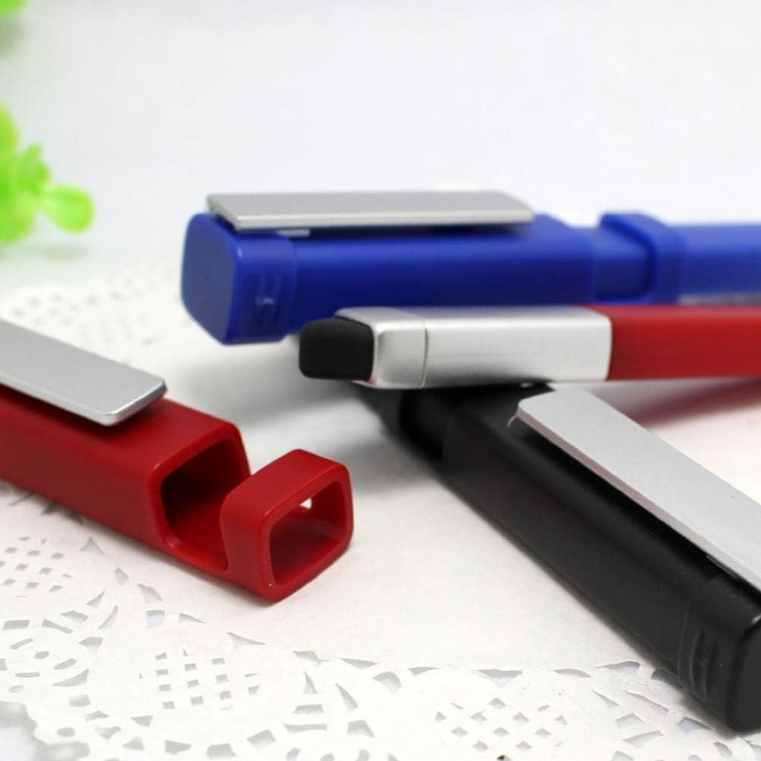 Multi-Function Pen – 4-in-1 Phone Holder & Screwdriver Set | Velvet Wipe