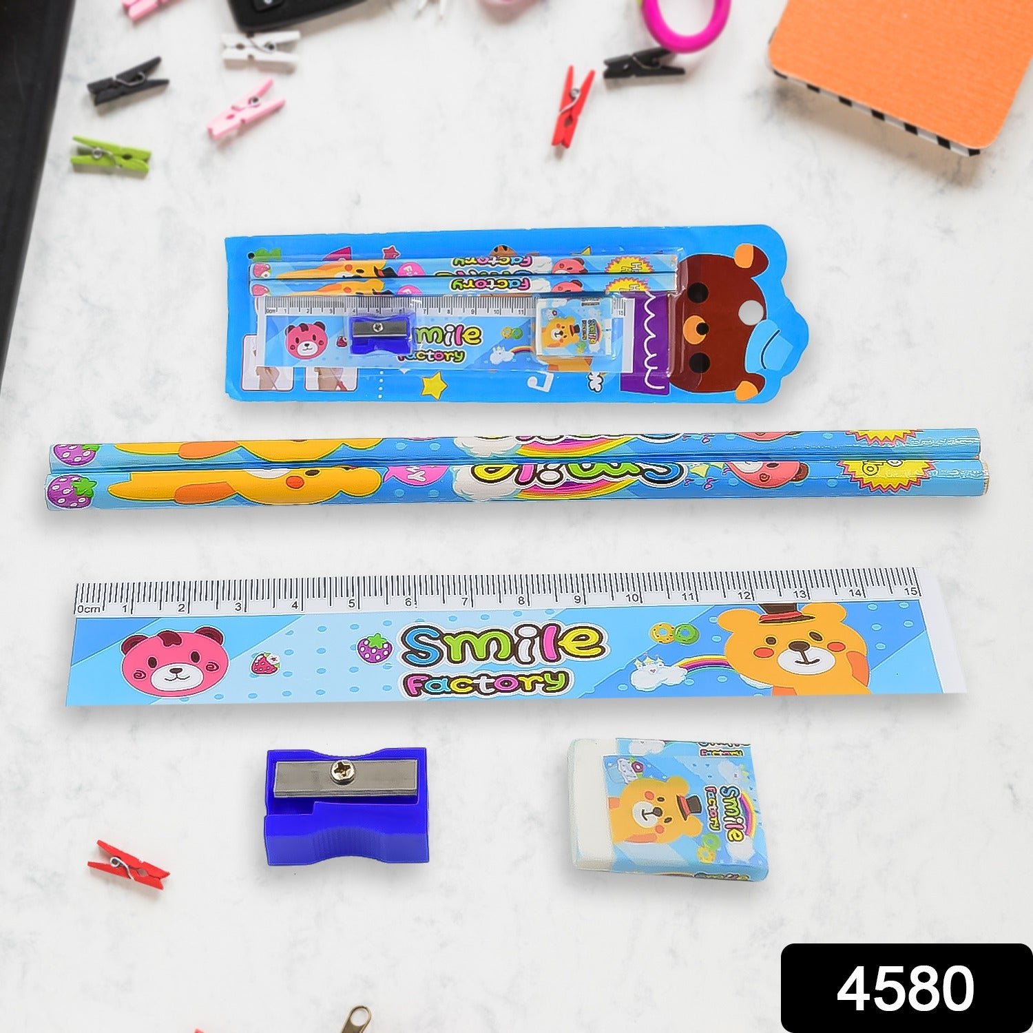 Kids Cartoon Pencil Set – Fun Wooden Stationery for School | Writezo