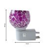 fde9cdee-f41f-483e-b3f8-56fd9b41f1b3 Plug-In Aroma Diffuser Lamp – Purple Mosaic Glass Night Light