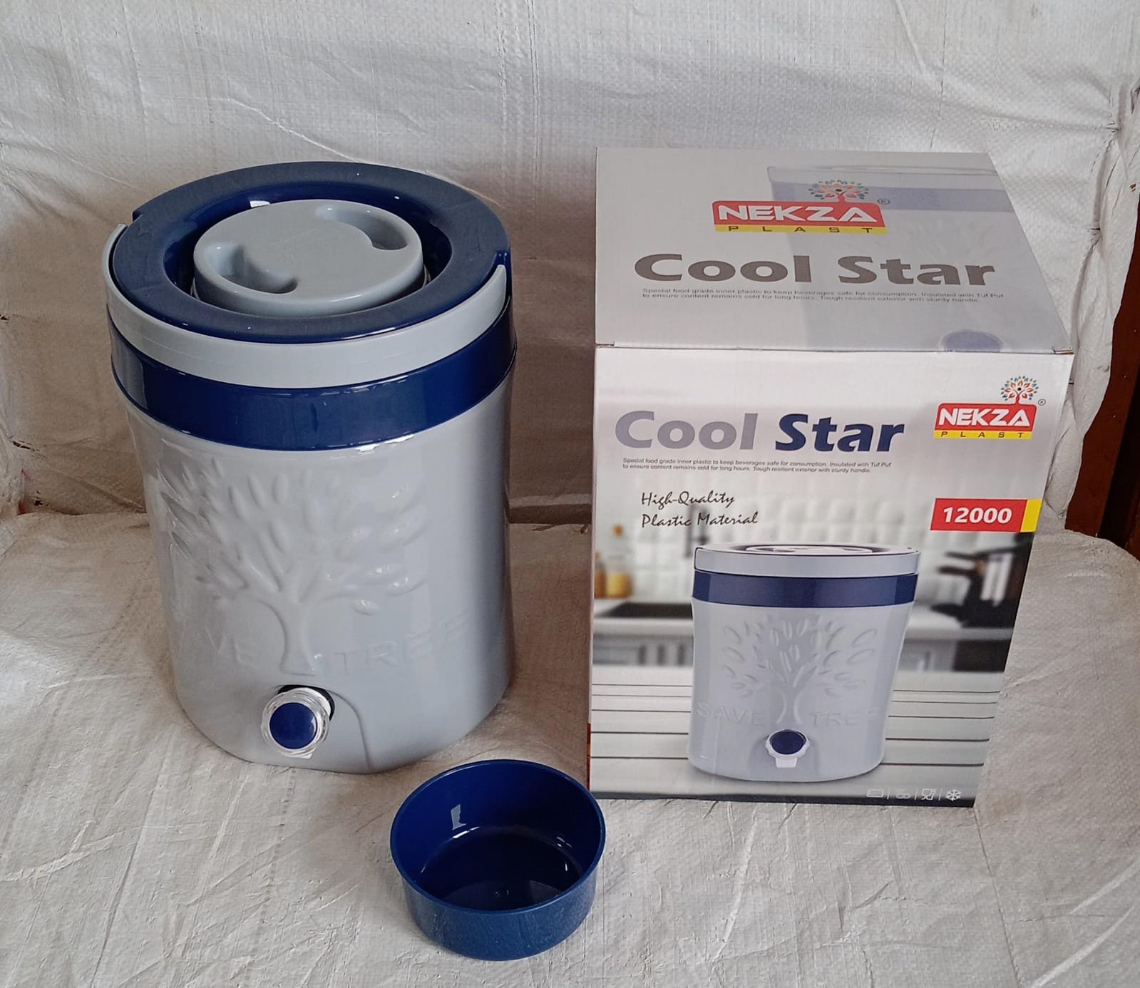 Insulated Water Jug 5000ml – Leakproof Travel Cooler | Nekza