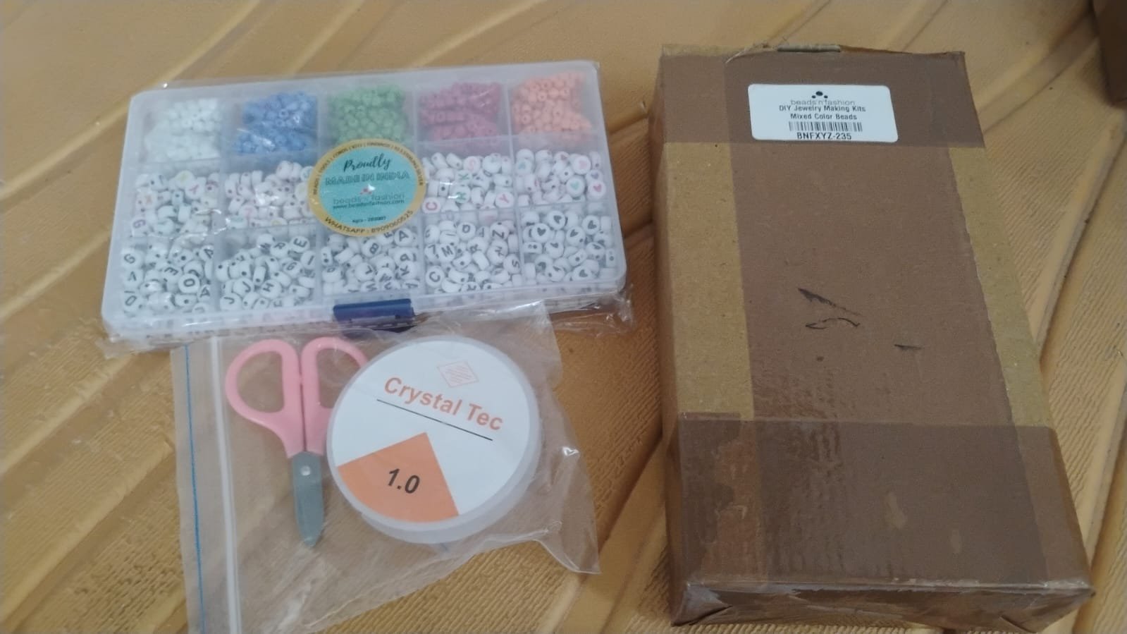DIY Bracelet Making Kit – Alphabet & Colorful Beads for All Ages