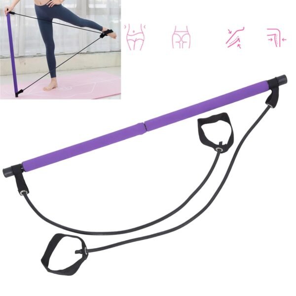 Pilates Bar with Resistance Bands – Full-Body Home Workout Kit