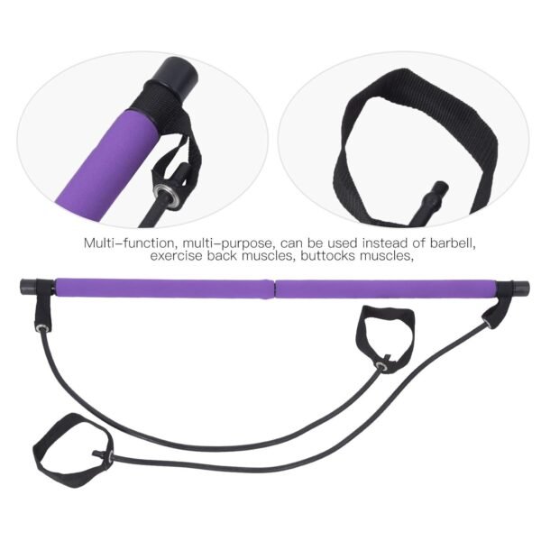 Pilates Bar with Resistance Bands – Full-Body Home Workout Kit