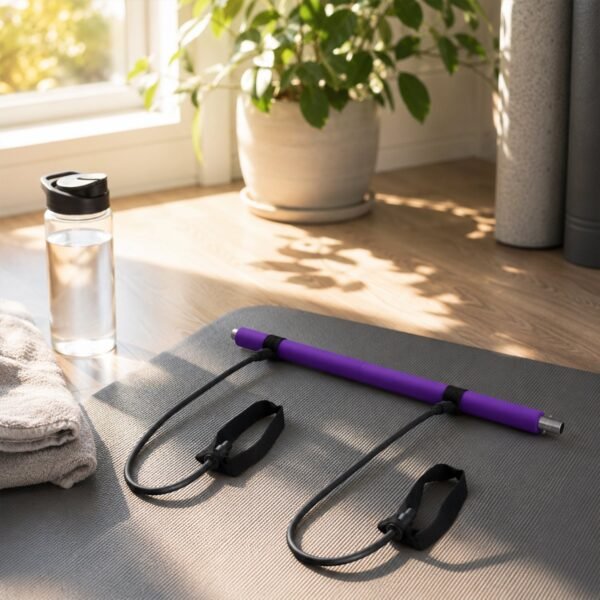 Pilates Bar with Resistance Bands – Full-Body Home Workout Kit