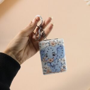 Foldable Mirror Keychain – Compact, Cute Elephant Design