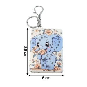 Foldable Mirror Keychain – Compact, Cute Elephant Design