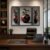 Flower Vase Wall Art – Vibrant Floral 3-Panel MDF Frame