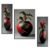 Flower Vase Wall Art – Vibrant Floral 3-Panel MDF Frame