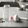 Glass Oil Dispenser Bottle – Auto-Flip Cap & Precise Measurement