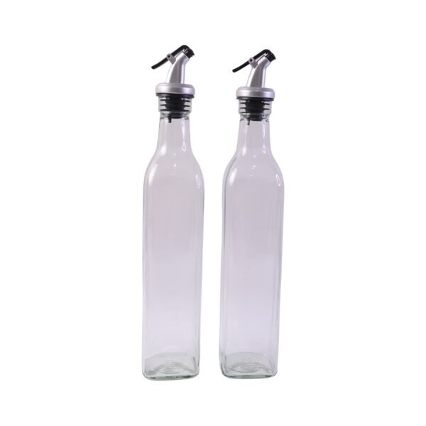 Glass Oil Dispenser Set – Leak-Proof & Stylish Kitchen Accessory