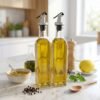 Glass Oil Dispenser Set – Leak-Proof & Stylish Kitchen Accessory