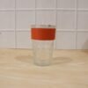 Glass Drinking Tumbler – Spill-Resistant Lid & Elegant Design
