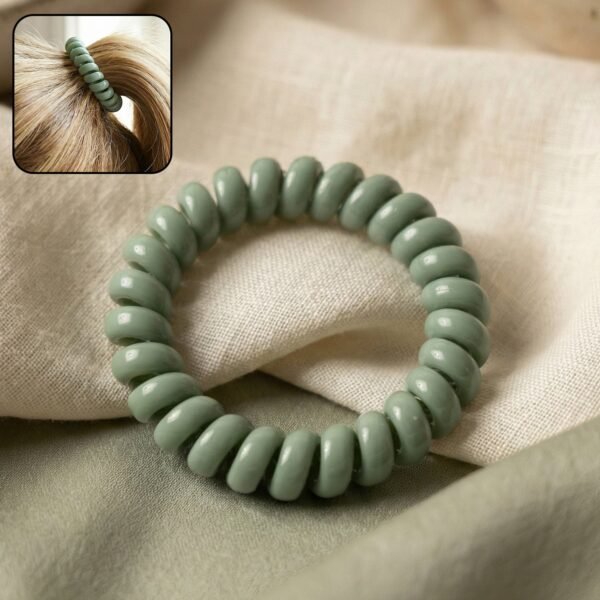 Soft Stretchable Telephone Wire Hair Bands – No Crease & Waterproof