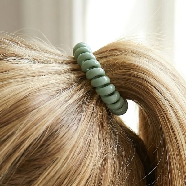 Soft Stretchable Telephone Wire Hair Bands – No Crease & Waterproof