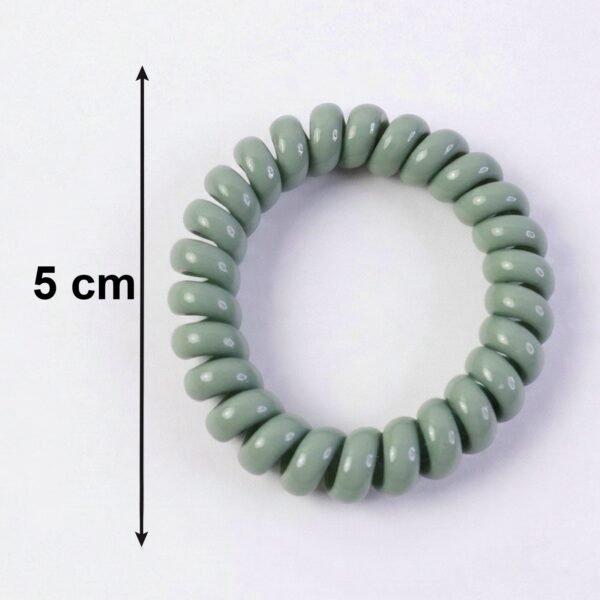 Soft Stretchable Telephone Wire Hair Bands – No Crease & Waterproof