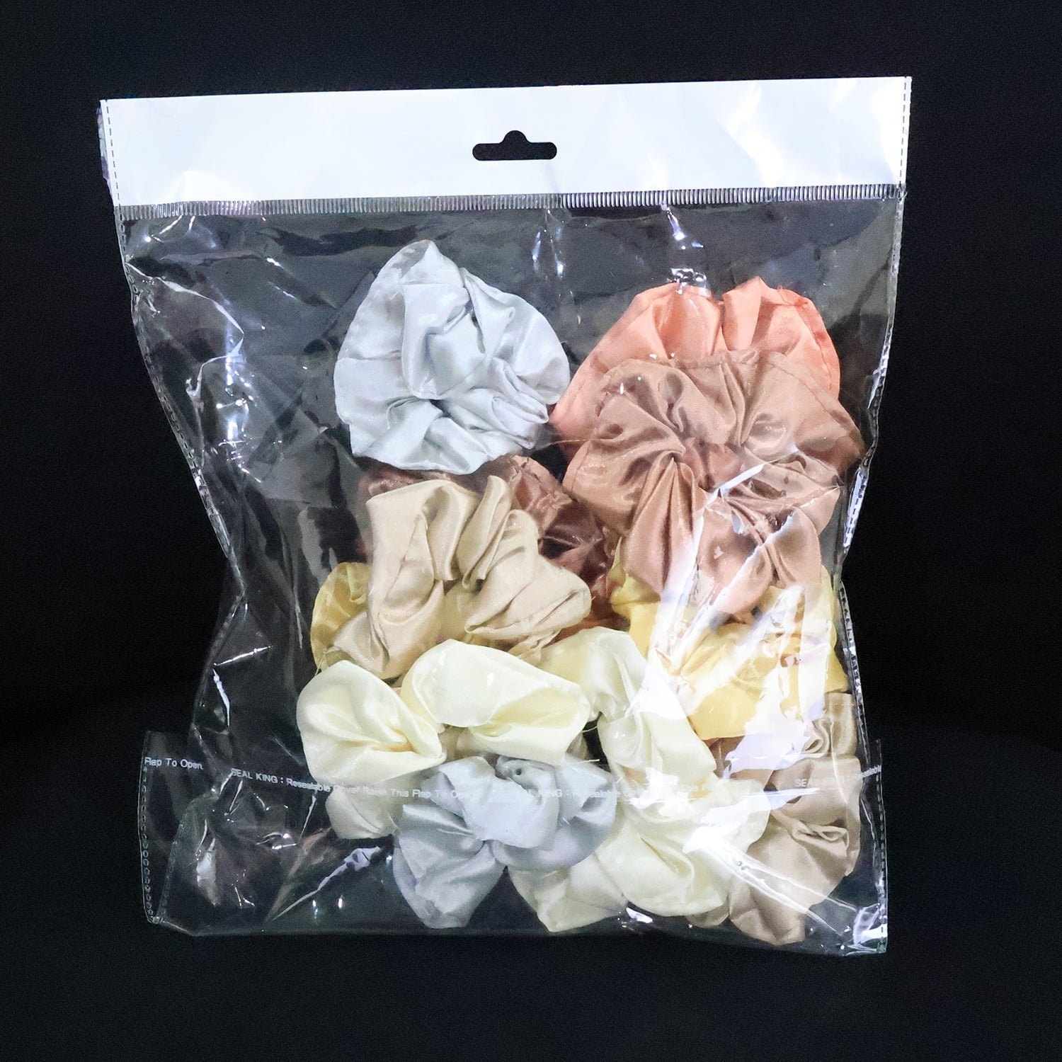Satin Hair Scrunchies 12 Pc – Soft, Gentle Elastic Hair Ties
