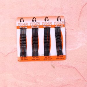 Medium Black Hair Bobby Pins – Strong Non-Slip Grip Set