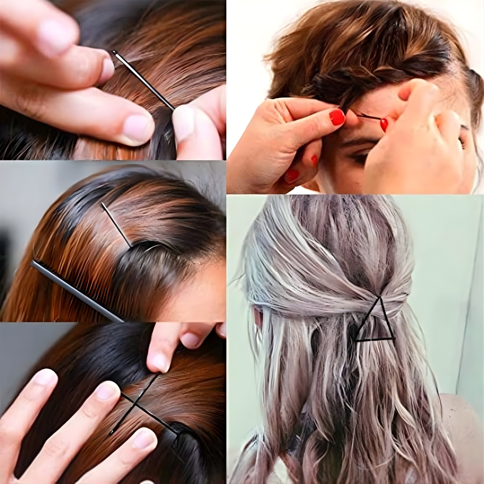 Big Black Hair Bobby Pins – Strong Non-Slip Grip Set of 24