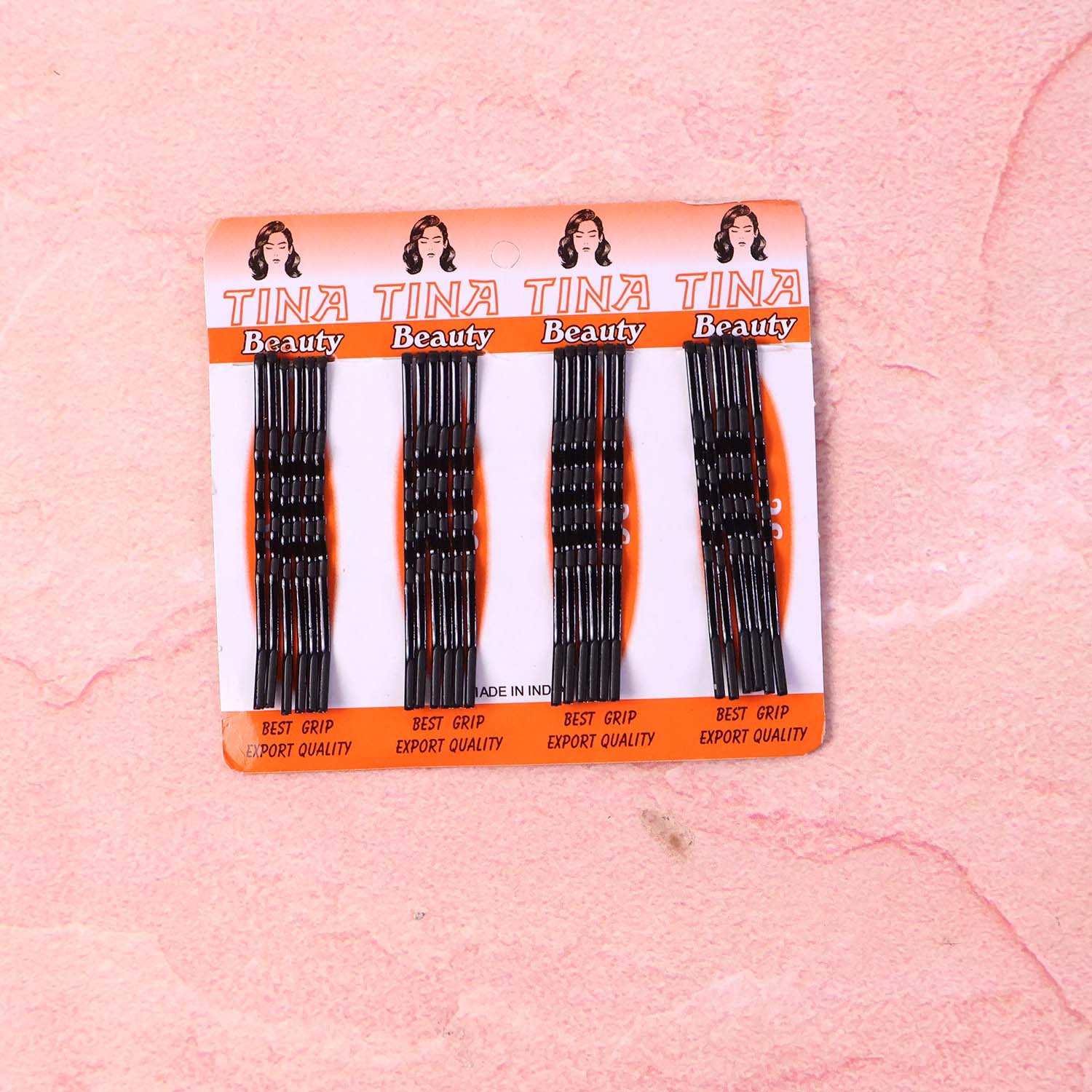 Big Black Hair Bobby Pins – Strong Non-Slip Grip Set of 24