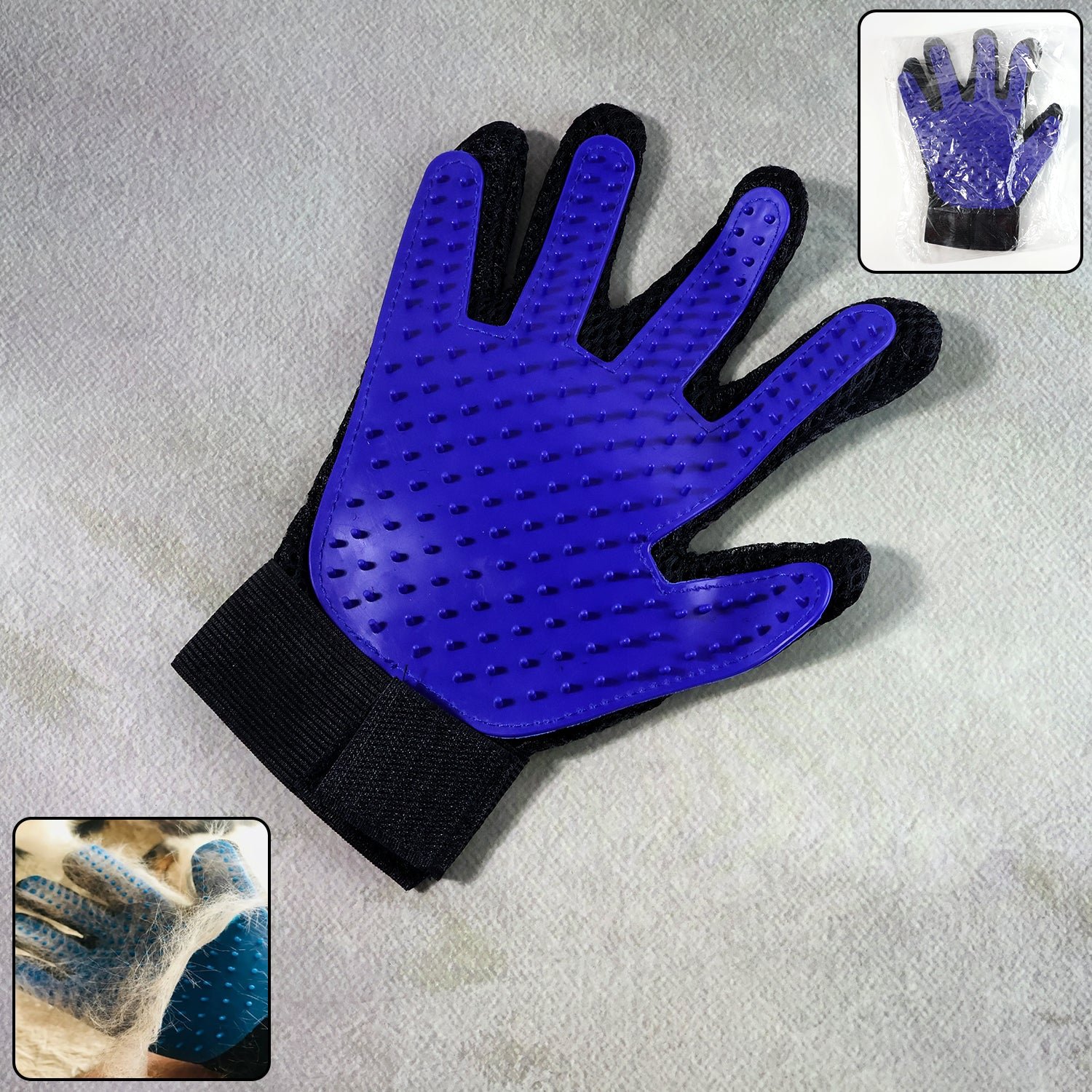 Pet Deshedding Glove – Gentle Grooming | Velvet Wipe