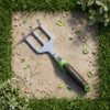 handrake-03 3 Prong Garden Hand Cultivator Fork Stainless Steel Tool Ergonomic Handle (1 Pc)