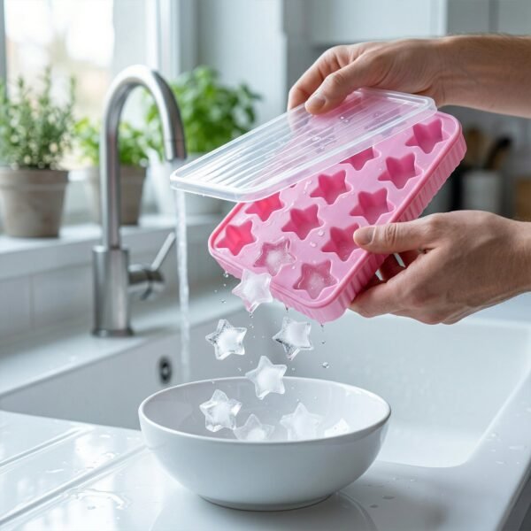 Star Shape Ice Cube Tray with Lid – Creative & Multipurpose