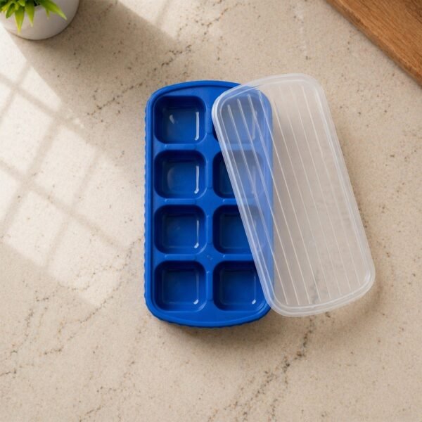 Multipurpose Square Ice Cube Tray – Durable & Reusable with Lid