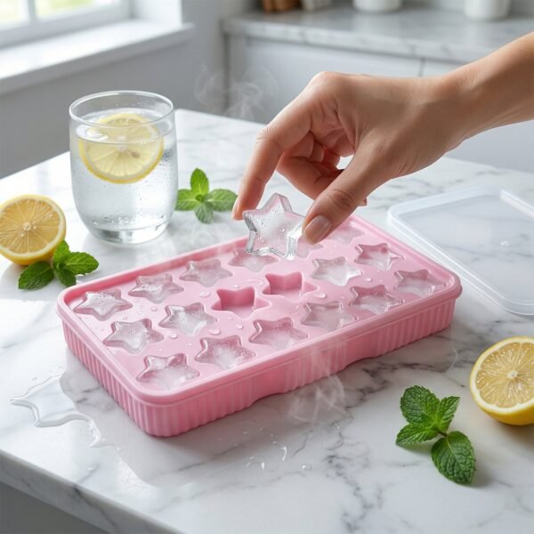 Star Shape Ice Cube Tray with Lid – Creative & Multipurpose