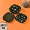 Plastic Multi-Compartment Jewelry Organizer Box, Stackable Ring Storage (1 Set)