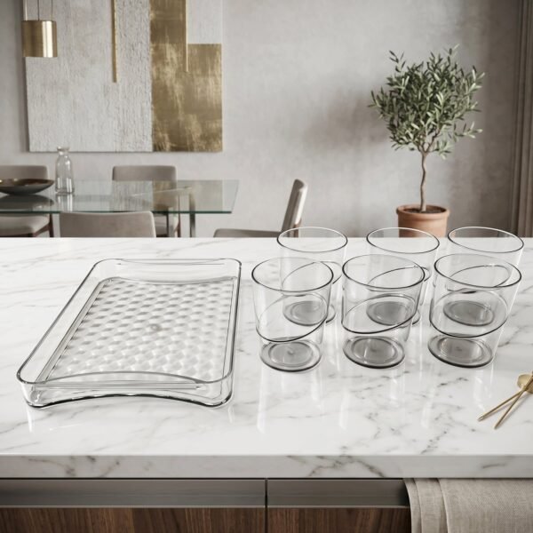 Glass Serving Set – Elegant & Multipurpose for Home Use