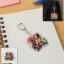 Acrylic Cartoon Character Keychain – Durable Metal Clip & Stylish Design