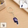 Big Cartoon Character Keychain – Bold Acrylic & Metal Charm