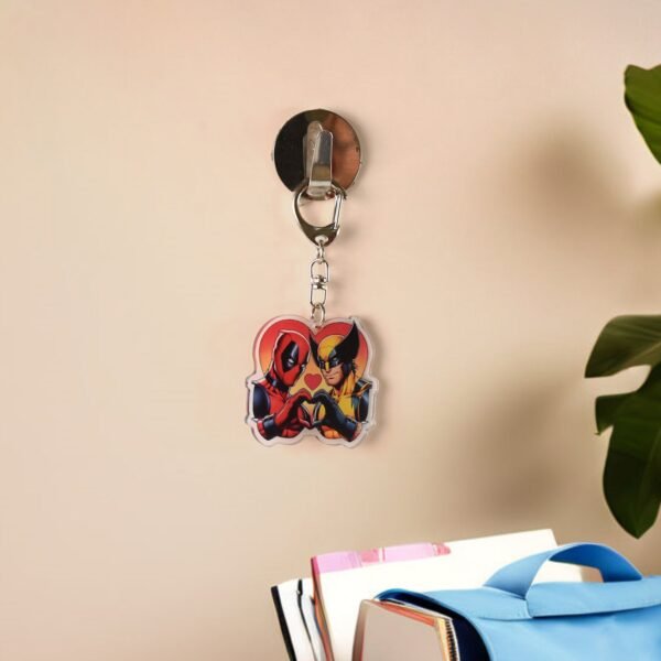 Acrylic Cartoon Character Keychain – Durable Metal Clip & Stylish Design