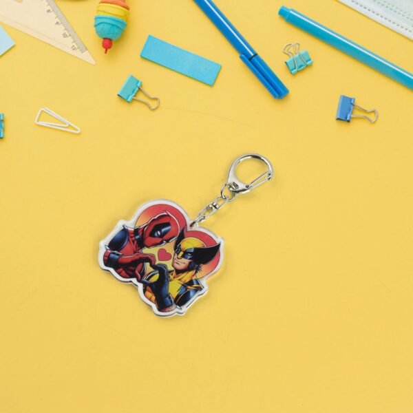 Acrylic Cartoon Character Keychain – Durable Metal Clip & Stylish Design