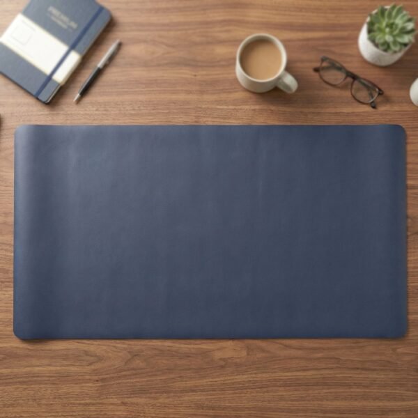 Premium Leather Finish Large Desk Mat – Extended Anti-Slip Surface