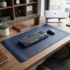 Premium Leather Finish Large Desk Mat – Extended Anti-Slip Surface