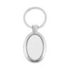 Oval Shape Metal Keychain – Durable Stylish Chrome Finish