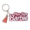 Plus Size Barbie Keychain – Glitter Finish & Tassel Charm