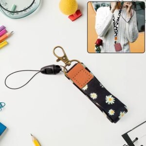 Floral Print Neck Lanyard – Durable & Stylish ID Badge Holder