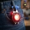 Travel LED Light Keychain Rechargeable Multifunction Mini Flashlight (1 Pc)