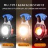 Travel LED Light Keychain Rechargeable Multifunction Mini Flashlight (1 Pc)