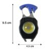 Travel LED Light Keychain Rechargeable Multifunction Mini Flashlight (1 Pc)