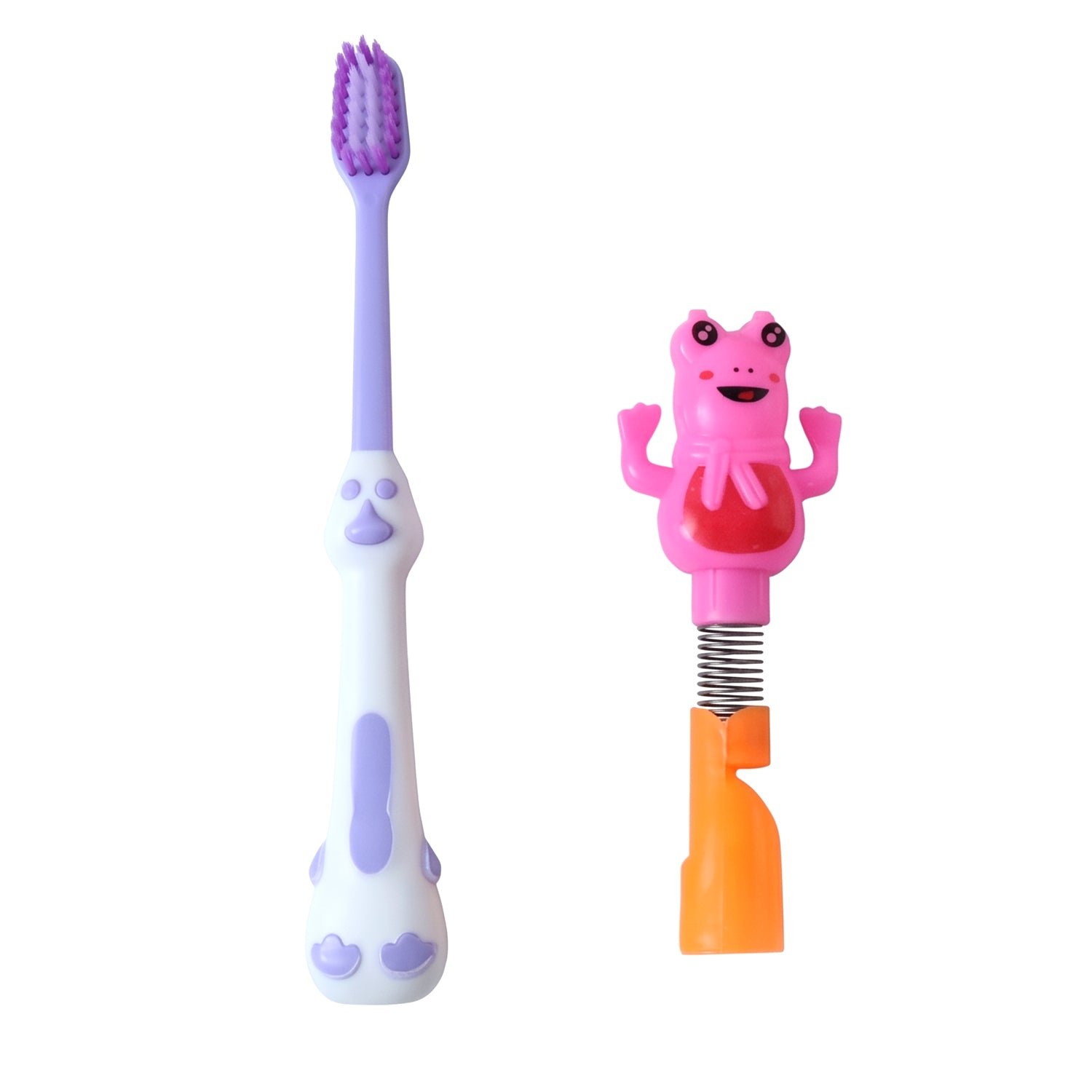 Kids Toothbrush Set – Soft Bristles & Fun Frog Design