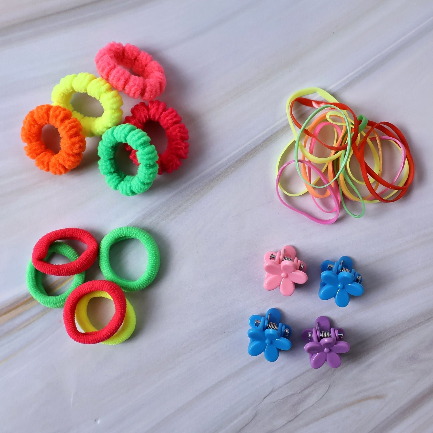 Kids Hair Accessories Set – Vibrant Mix with Storage Box