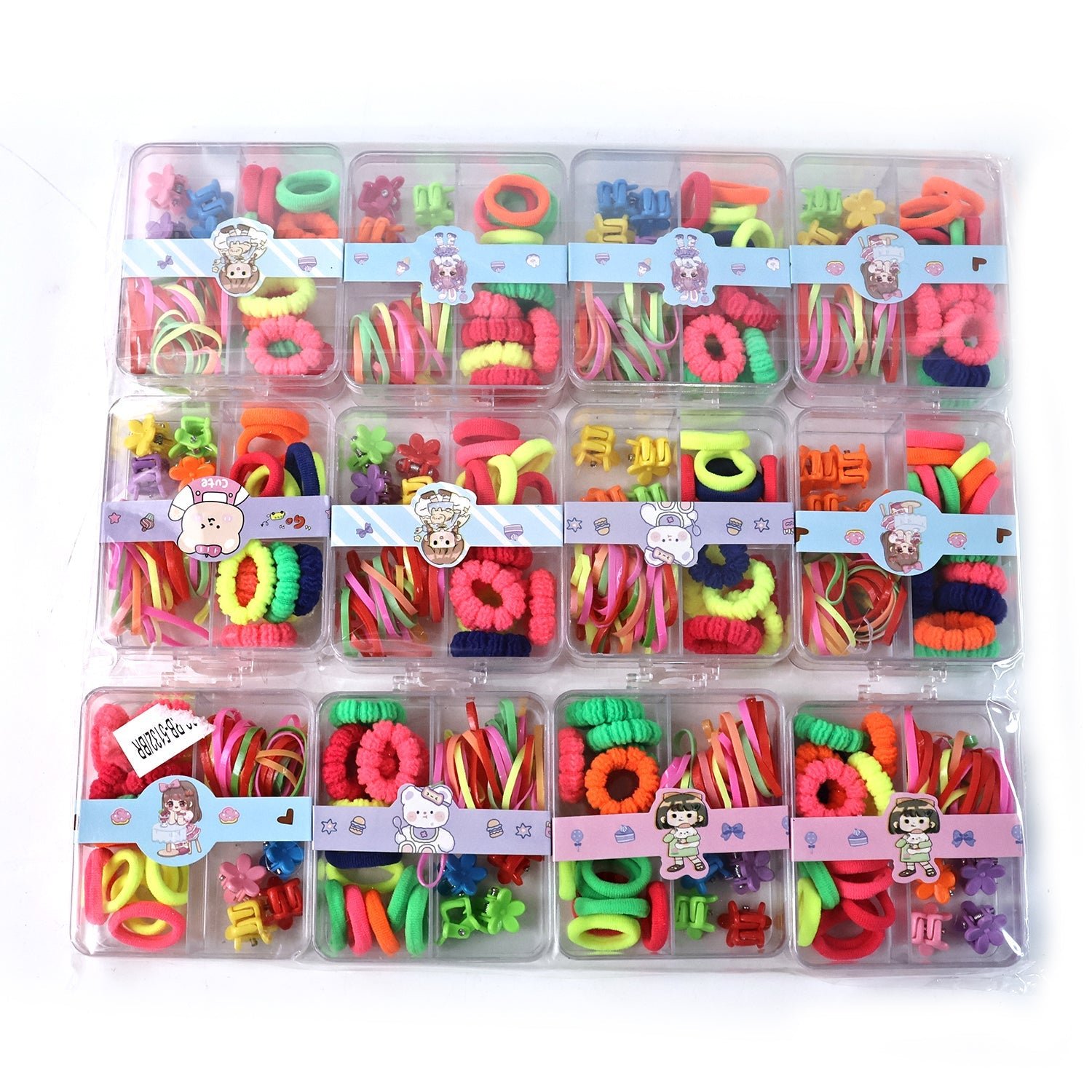 Kids Hair Accessories Set – Vibrant Mix with Storage Box