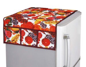 Fridge Top Cover – Decorative PVC Kitchen Appliance Protector | CookAura